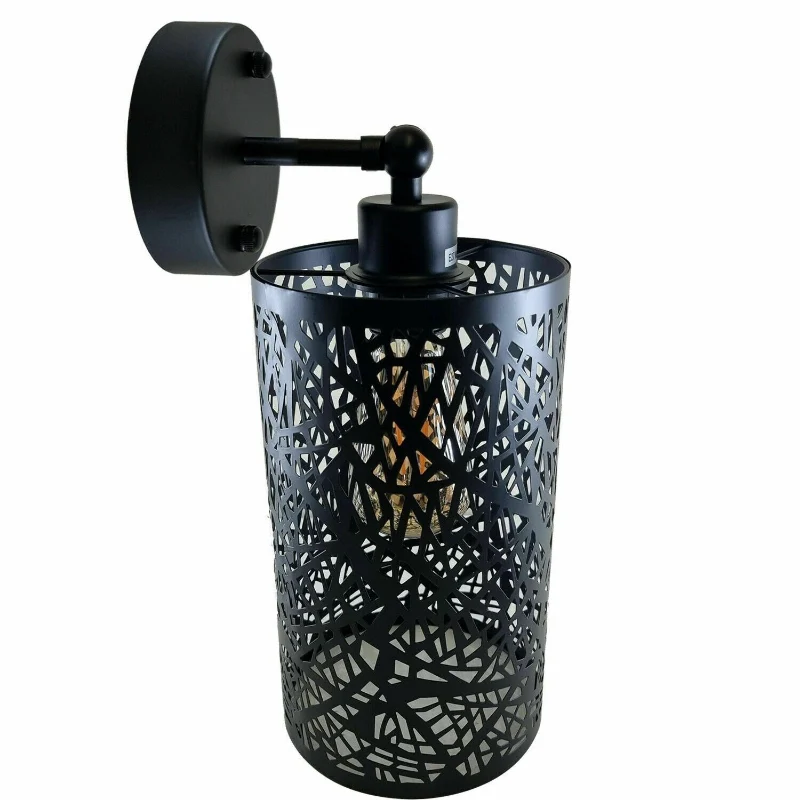 Stylische Wandlampe Vintage DrahtKäfig E27 Fassung~1558