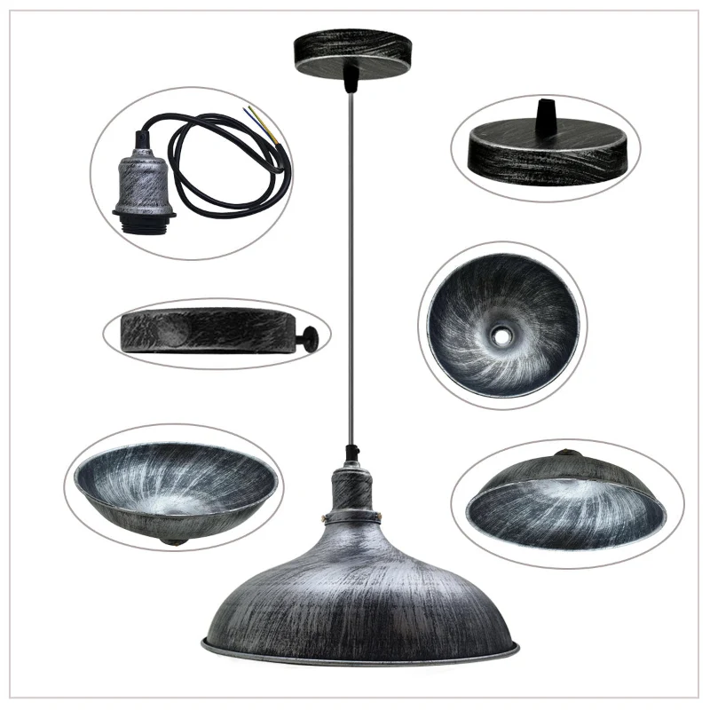 Pendelleuchte, Hangelampen,Metall schirm Ø 36cm| E27 ~2520