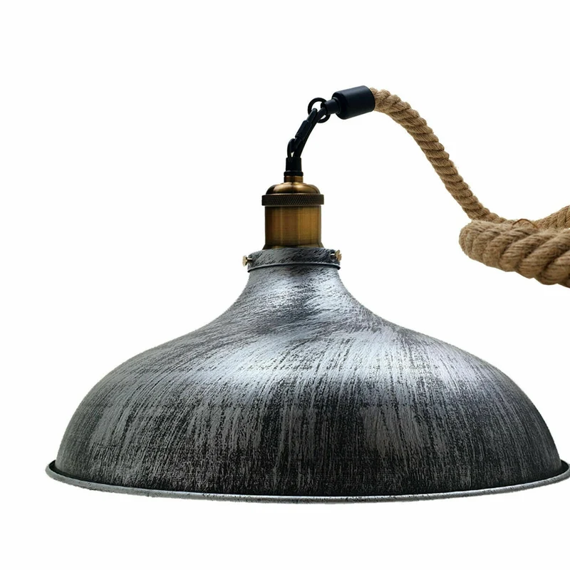 Luxuriöse Pendelleuchten in gebürstetem Silber~2913