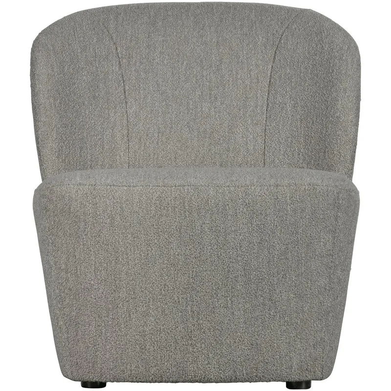 Lofty Sessel Stoff Bouclé Grau - VT Wonen