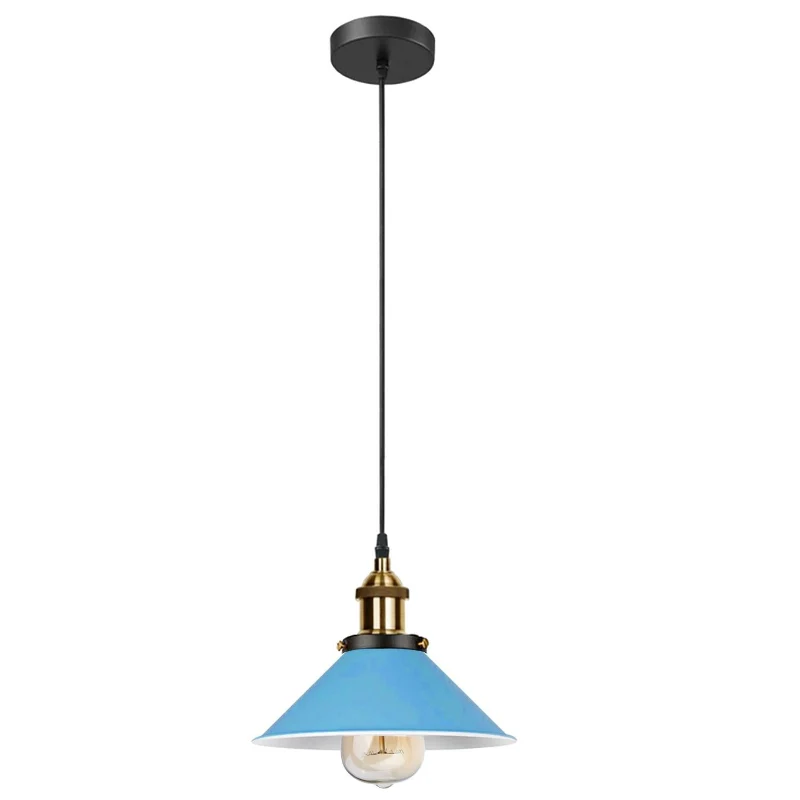 Industrial Loft Pendelleuchte 22cm Metall Design bunte ~1554