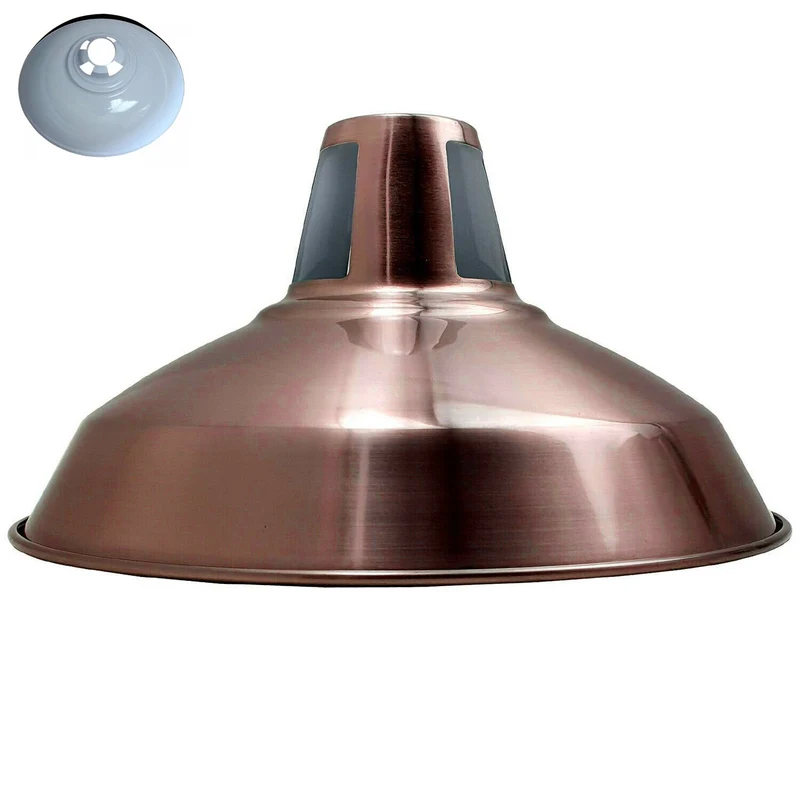 Industrieller Deckenlampenschirm aus Metall | Kupfer | Betoneffekt~ 1719