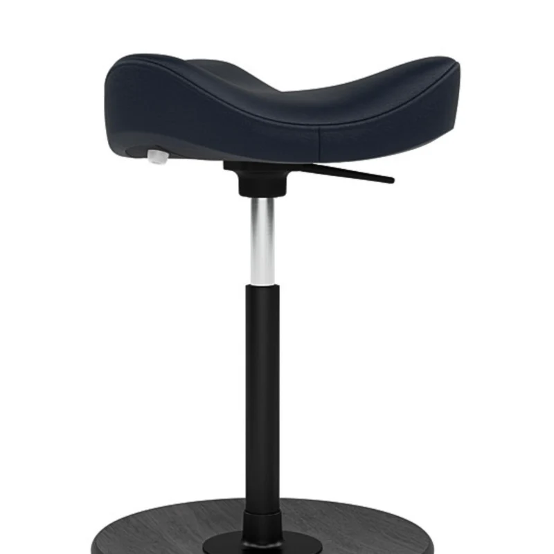 Move Stehhilfe - Stehsitz Hocker mit Lederbezug Dunkelblau - Varier Furniture
