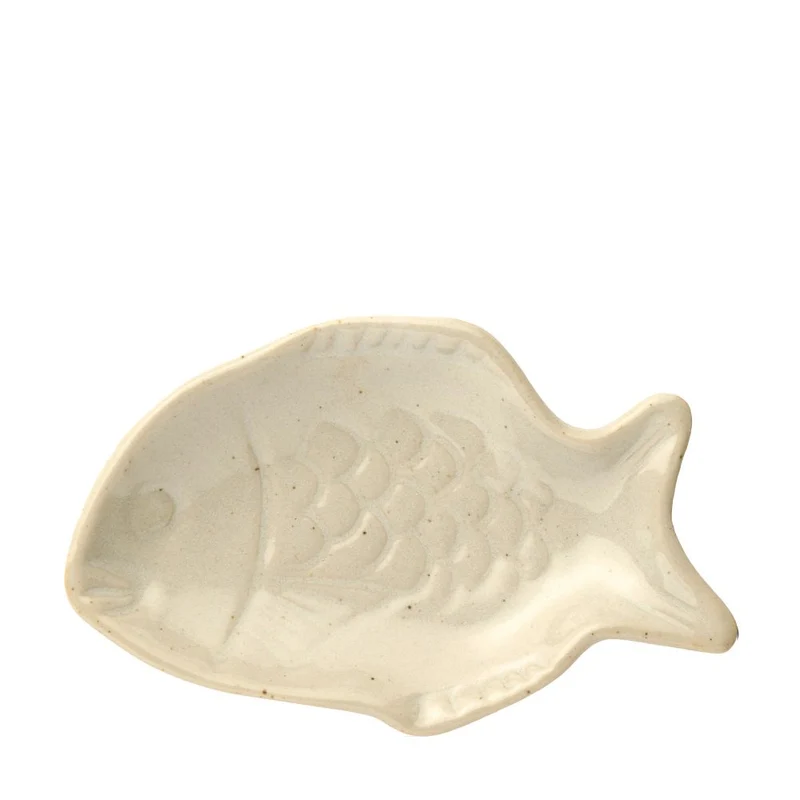 Ib Laursen Fisch Schale cremefarben klein