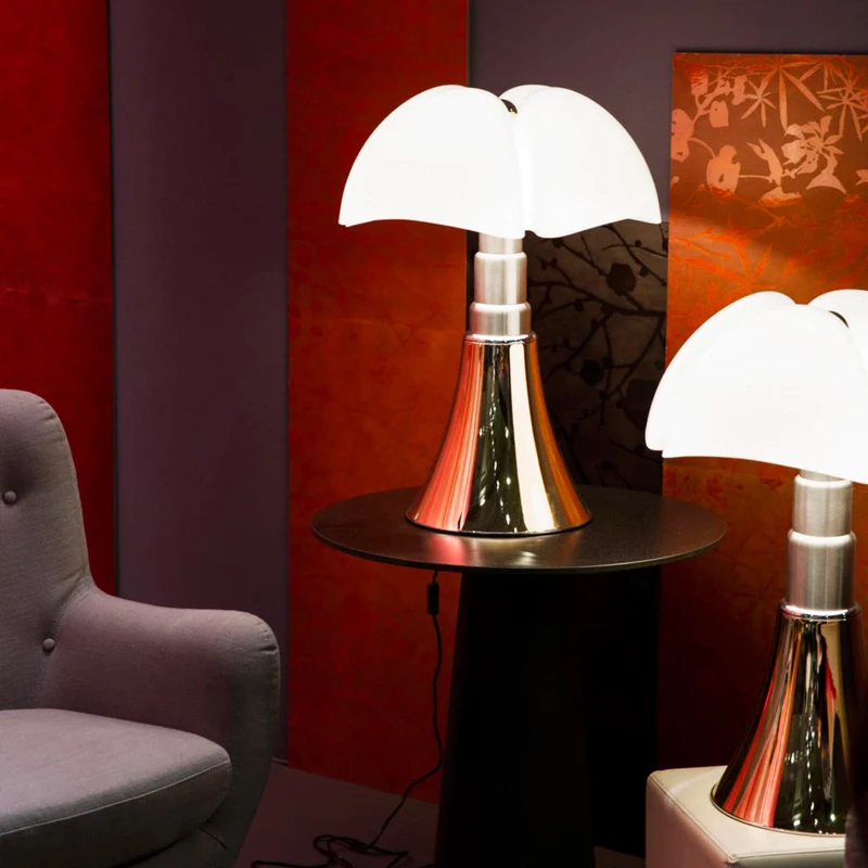 Table and Floor Lamp PIPISTRELLO 66-86 cm by Gae Aulenti for Martinelli Luce