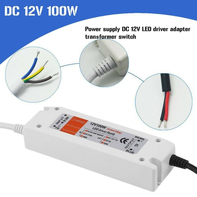 LED Treiber 12V DC | 18W - 100W Constant Voltage Trafo ~1548