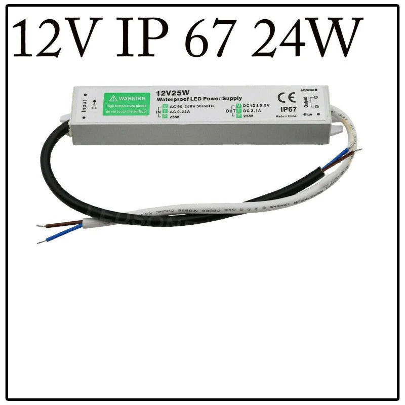 LED trafo 12v IP67 wasserdicht Netzteil 10W - 350W ~1545