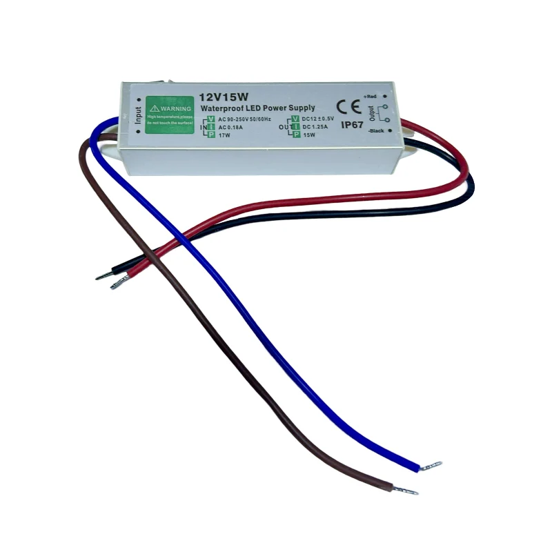 LED trafo 12v IP67 wasserdicht Netzteil 10W - 350W ~1545