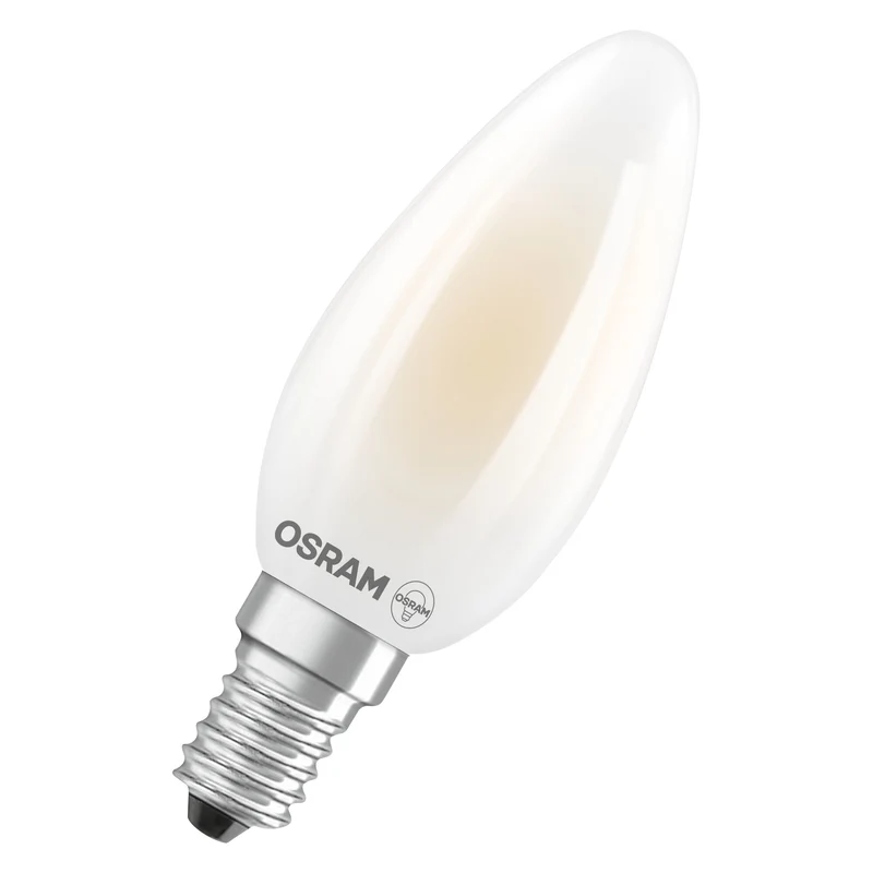OSRAM LED CLASSIC B ENERGY EFFICIENCY A , LED-Lampe, Bleifreies Glas, Matt, 1,2 W, (ex 25 W), 255 lm, Warmweiß, 2700 K, Energieeffizienzklasse: A, CRI 80