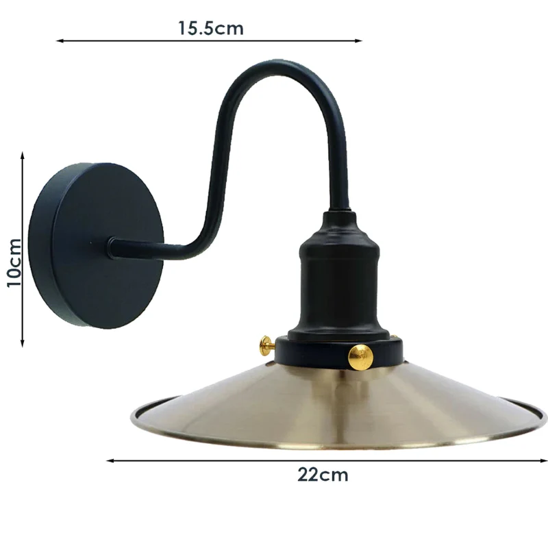 LEDSONE Industrial Wandleuchte Retro | Diverse Farben ~1523