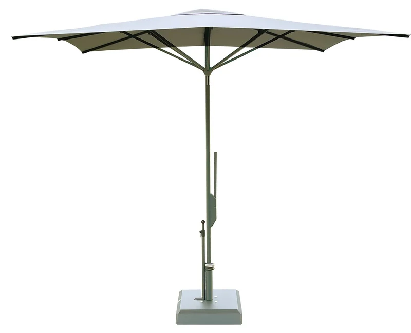 Casa Padrino Luxus Sonnenschirm Anthrazit / Grau - Quadratischer Gartenschirm mit Aluminium Mast und Polyacryl Bezug - 250 x 250 cm