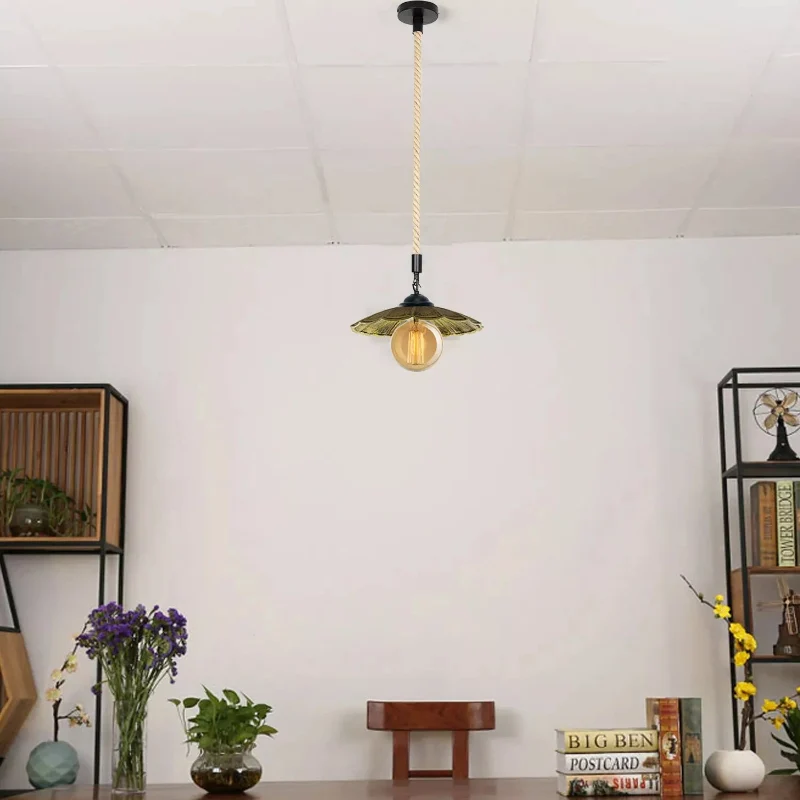 Rustikale Pendelleuchte Ø22xH27cm E27 Deckenlampe~1616