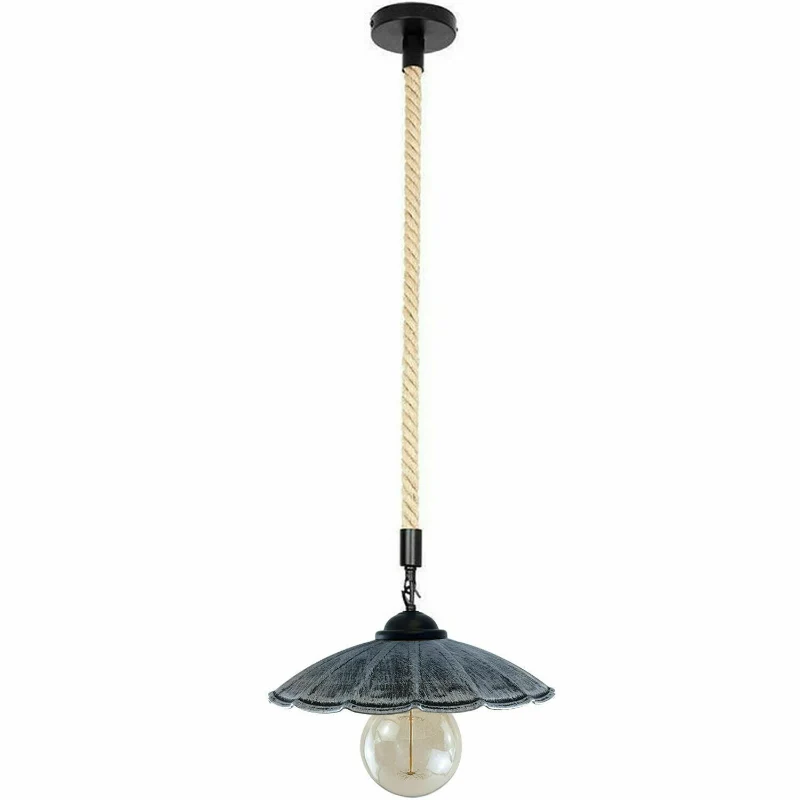 Hanfseil lampe im gebürstet silber esstisch hängelampen~1615