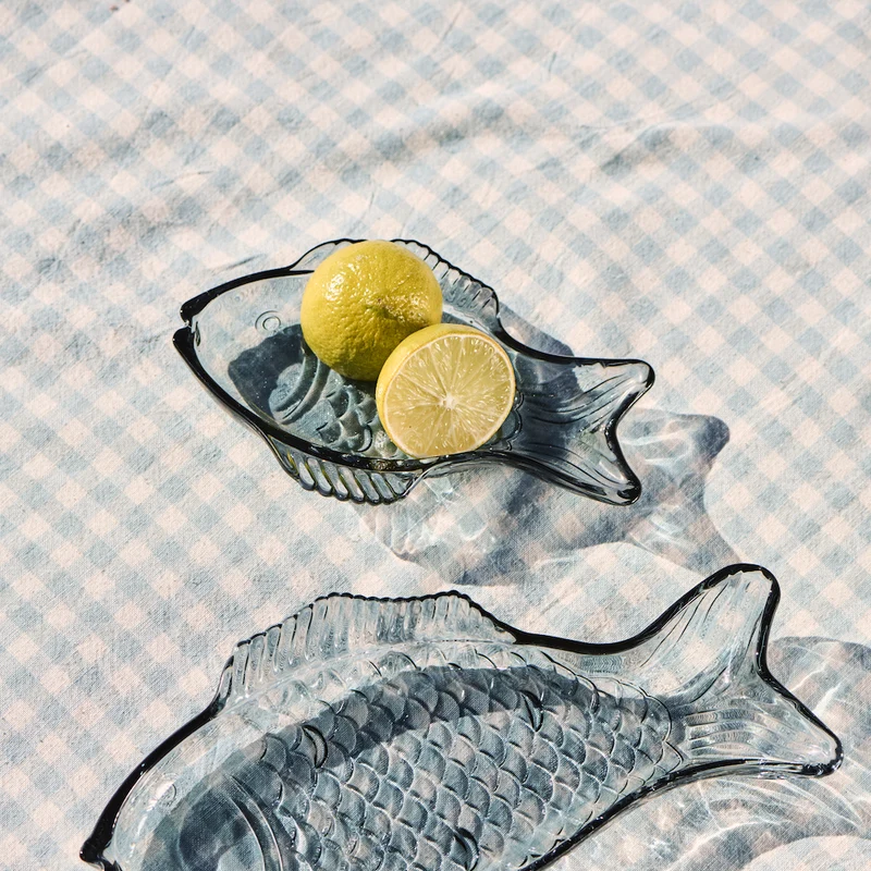 Ib Laursen Glasplatte Fisch klein
