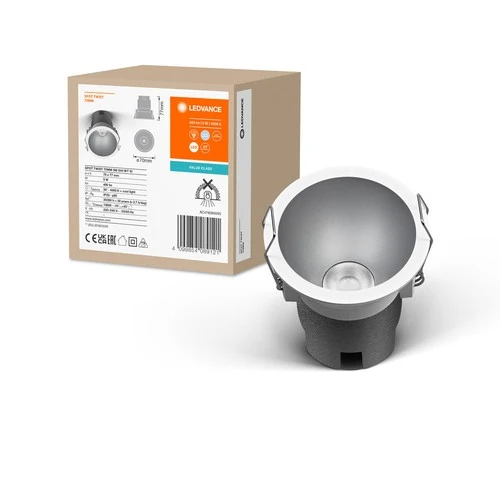 LEDVANCE SPOT TWIST Ø 70mm Downlight, silber, 5W, 400lm, 840 WT