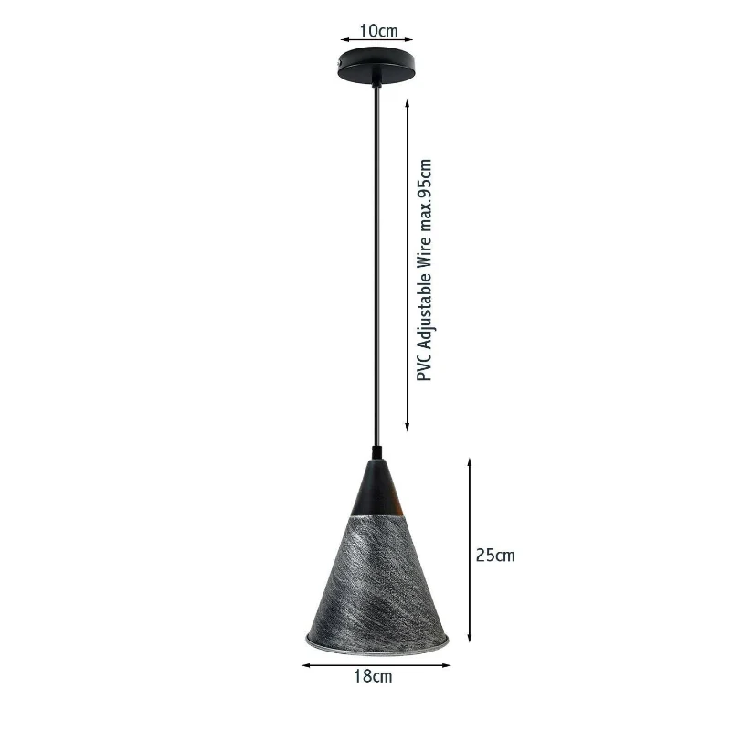 Pendelleuchte Esstisch Metall Ø 18cm Schirm Hangelampen~1503