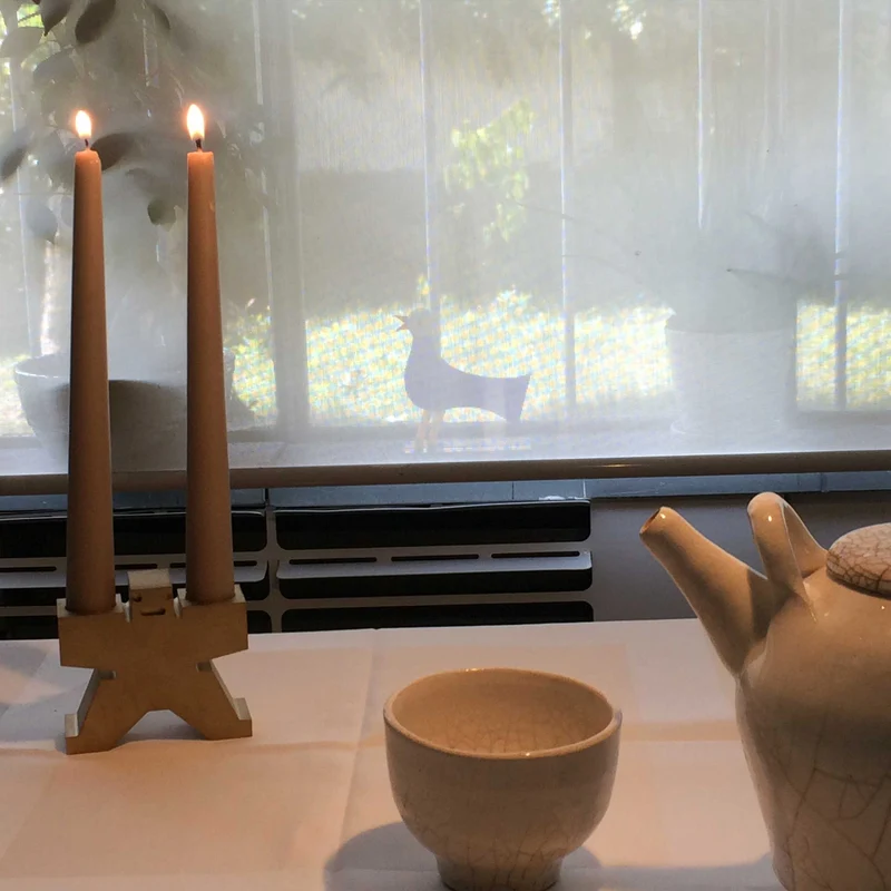 Brass Candlestick Holder SUMO by Denis Santachiara for Cyrcus Design