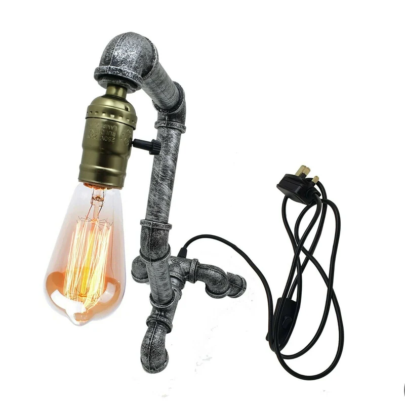 Steampunk Wasserrohr Tischlampen 40cm~1249