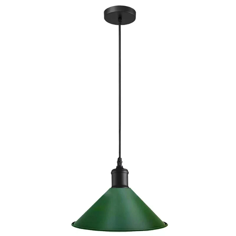 Hängelampen grün ,metall, Ø 22cm für den Innengarten~1486