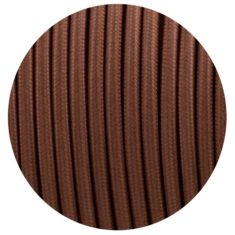 Retro Textilkabel 3-Kerne brown farben der stromkabel~1131