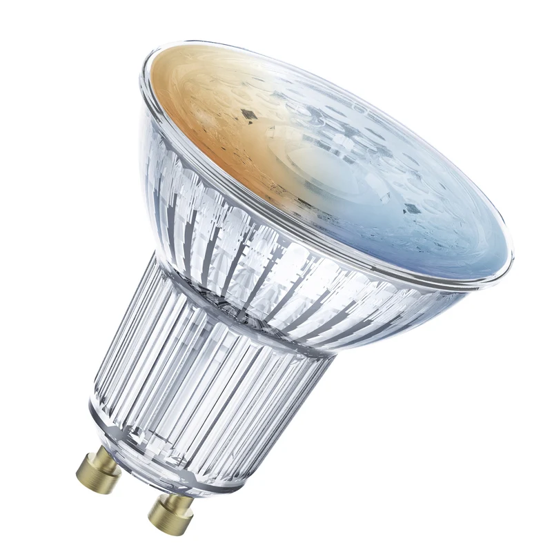 LEDVANCE SMART+ WiFi SPOT GU10 Tunable White in PAR16-Form, LED-Spot, Bleifreies Glas, 4,9 W, 350 lm, Lichtfarbe variabel, Wifi, Smartspeaker-Kompatibel, Dimmbar