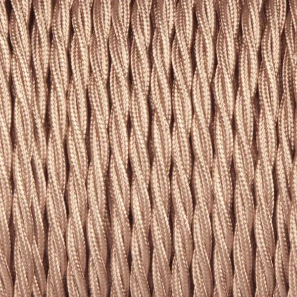 2-adriges Rund Textilkabel für Stoffkabel Lampe~1179