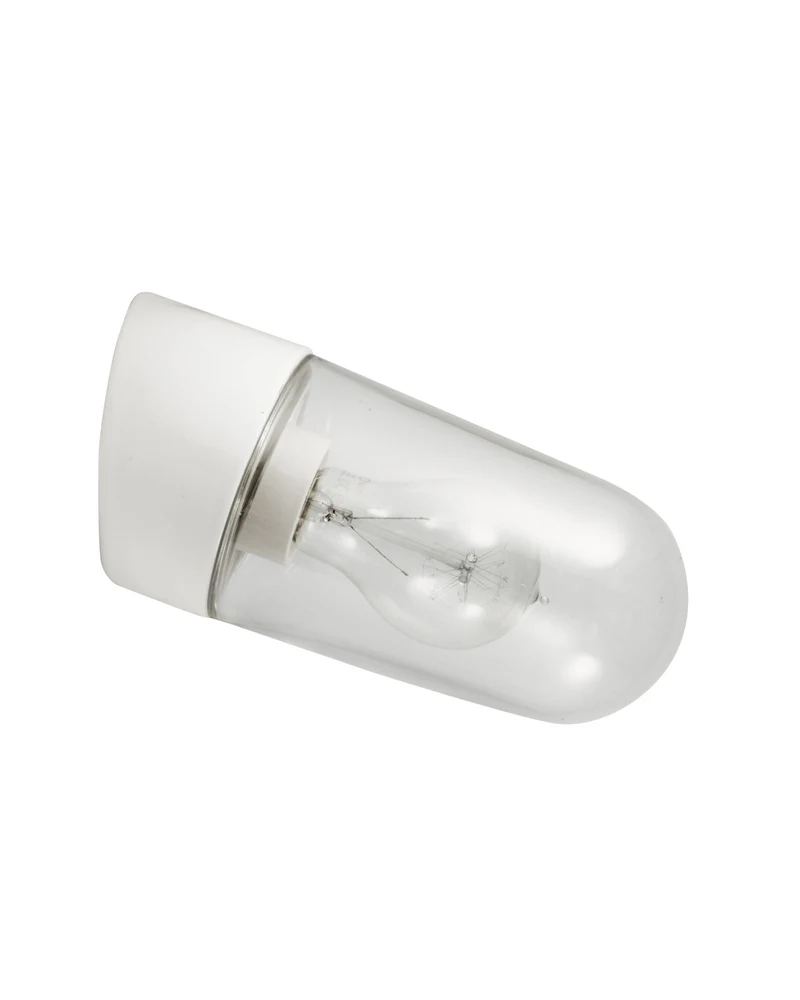 Porslinslampa IP20 - Vit/sned