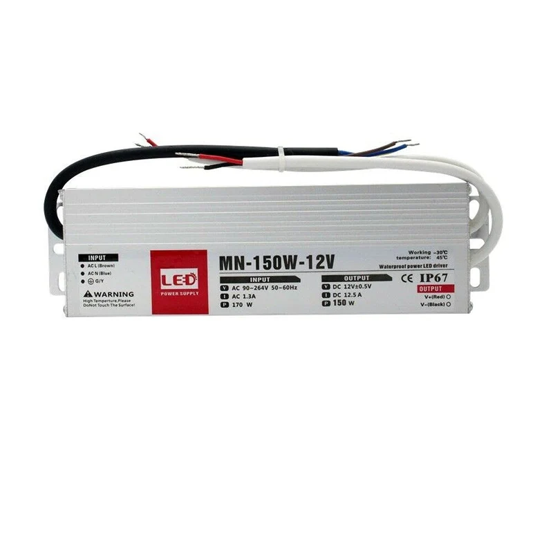 DC 12V LED trafo Netzteil treiber IP67 Wasserdicht ~1313