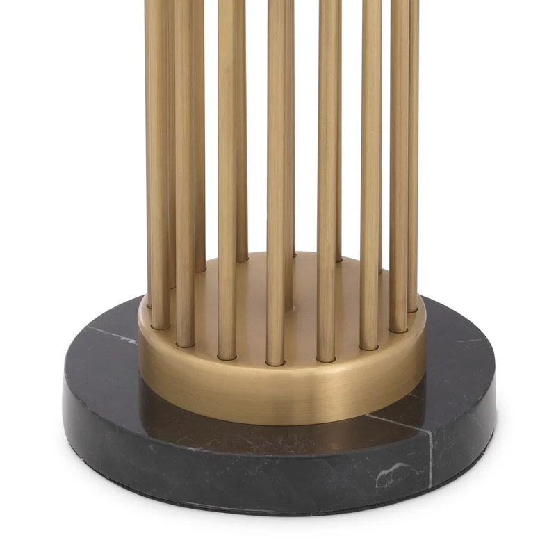 Eichholtz Table Lamp Condo Antik Messing - Tischleuchte mit Stabsäule ohne Schirm