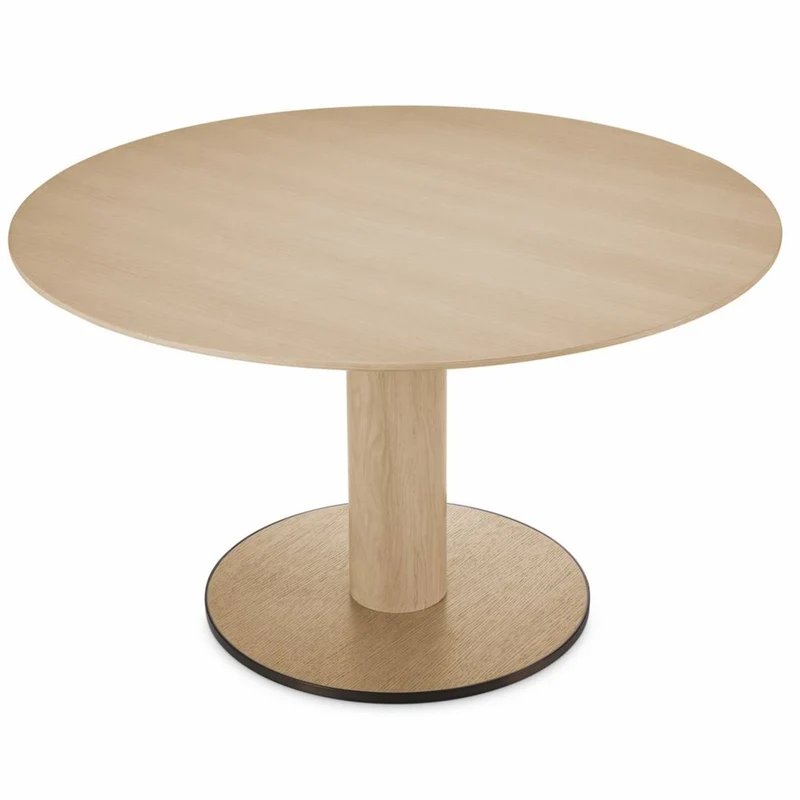 Casa Padrino Luxus Esstisch Naturfarben / Bronze Ø 132 cm - Esszimmer Möbel