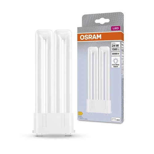 OSRAM DULUX LED-Lampe F24 EM, 12W, 1500lm, 4000K , Kaltweiß