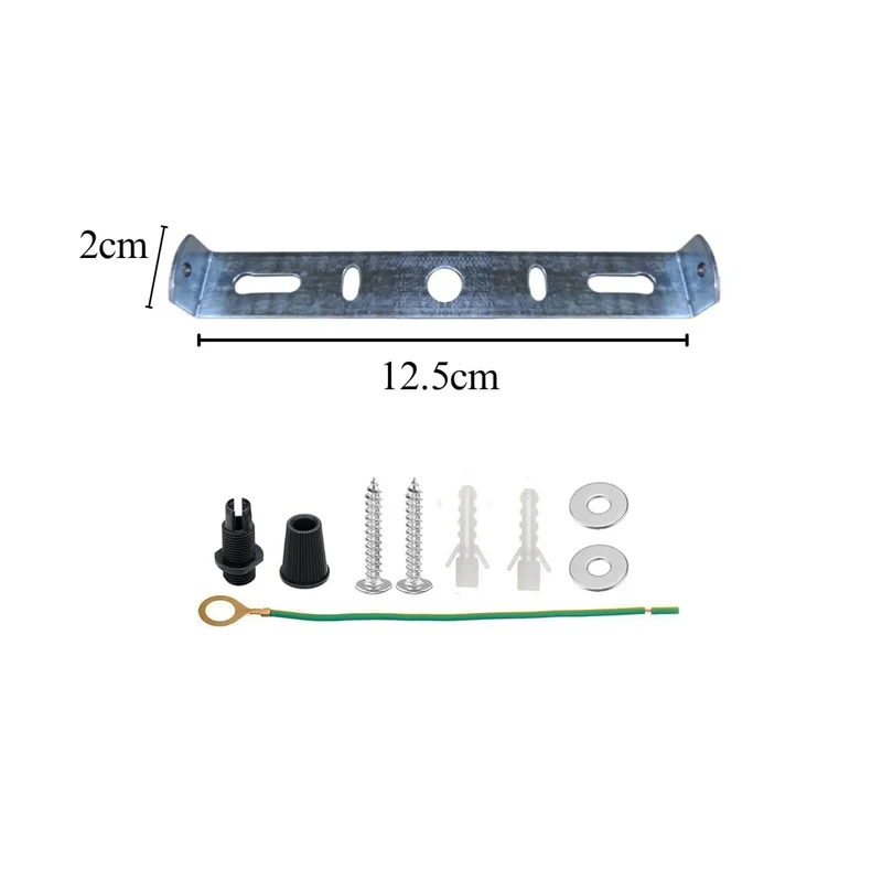 Deckenrose Light Befestigungsgurt Klammer Platte 125mm Halterung mit Zubehör~1284