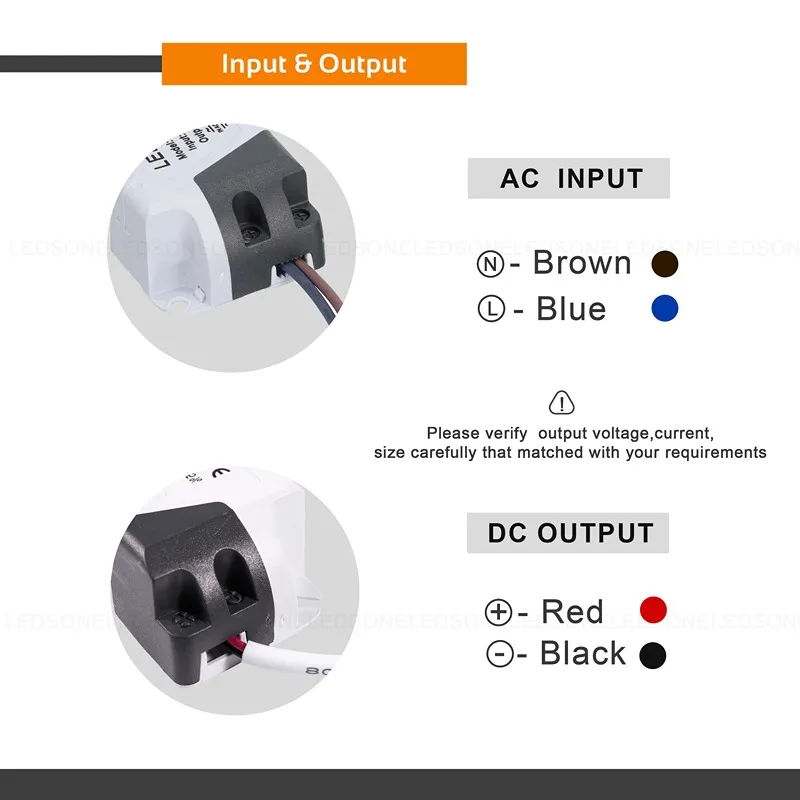 LED Treiber 1-3W 300mA Konstantstrom Kompakt Netzteil ~1108