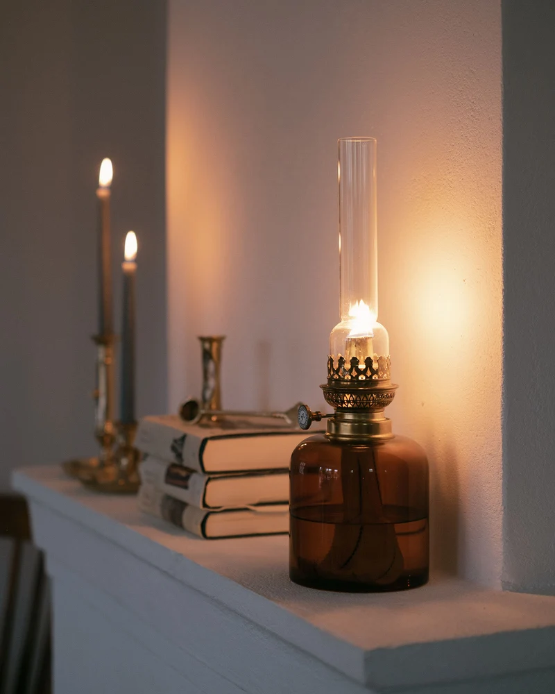 Fotogenlampa - Kungsholmen, brun