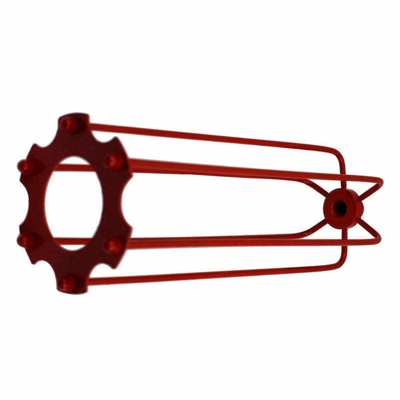 Red Metal Vintage Retro Industriedrahtkäfig~1272