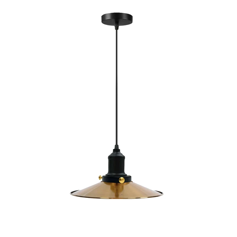 Pendelleuchte im Industrie-Stil mit E27– 95 cm Kabel – Metall & PVC~1517