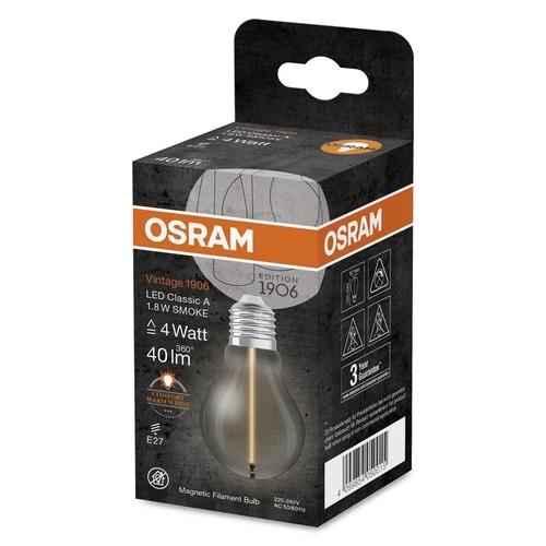 OSRAM Vintage 1906® Classic A LED-Lampe, 1,8W, 40lm , Warmweiß , E27
