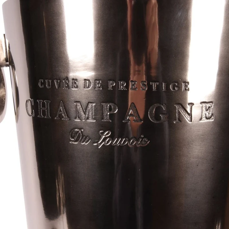 Casa Padrino Luxus Sektkühler auf Säulenfuß Silber Ø 32 x H. 66 cm - Champagnerkühler