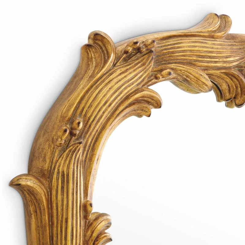 Casa Padrino Luxus Barock Mahagoni Spiegel Antik Gold H. 129 cm - Barock Möbel