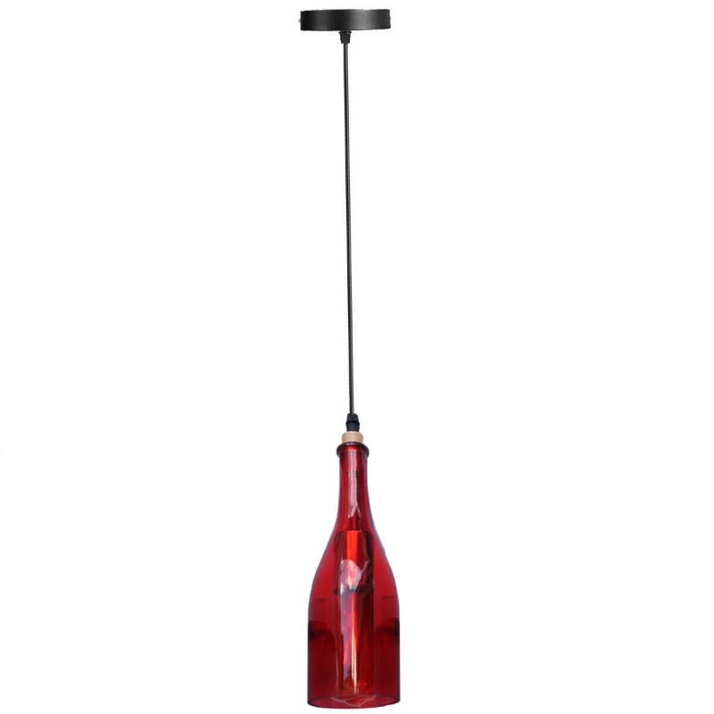 LEDSONE Weinflaschen Hängelampe Glas Pendelleuchte ~1336