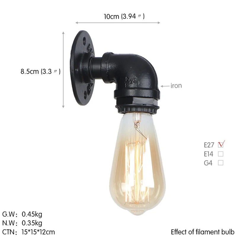 Vintage Rohrlampen Wandleuchte Fur Schlafzimmer~1262