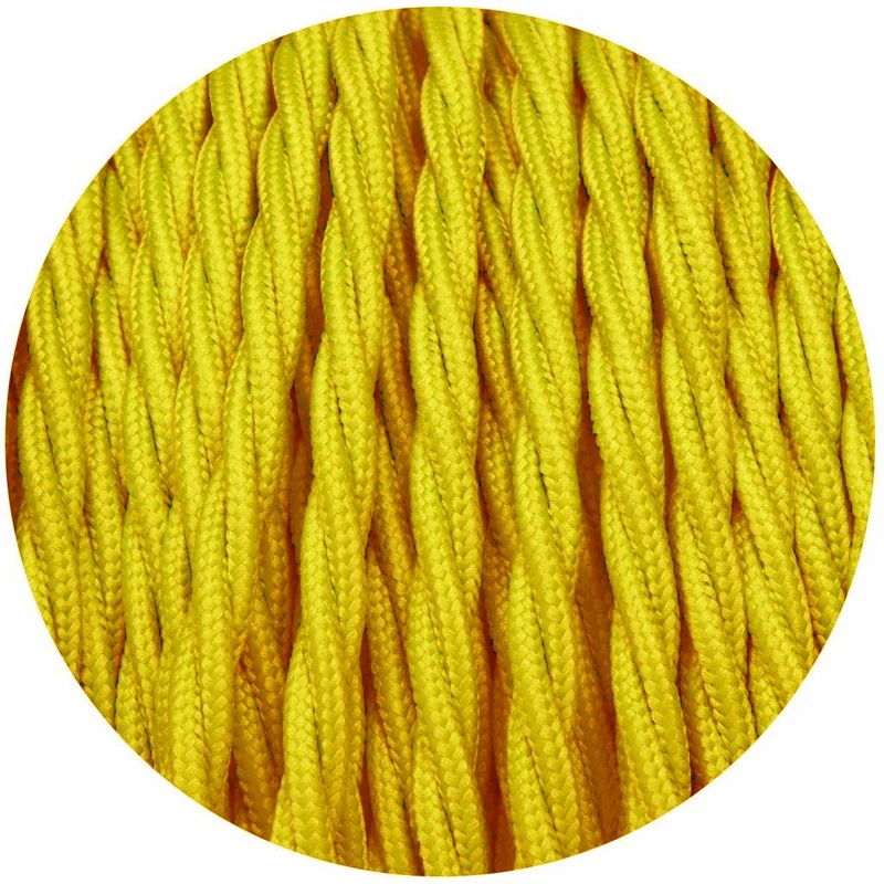 Küche Pendelleuchte-Gelb twist stoffkabel Textilkabel~1164