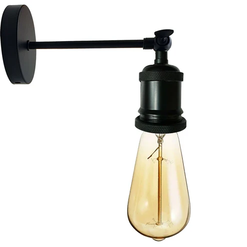 Vintage Wandleuchte Innen Verstellbar Wandlampe Metall E27 ~1309