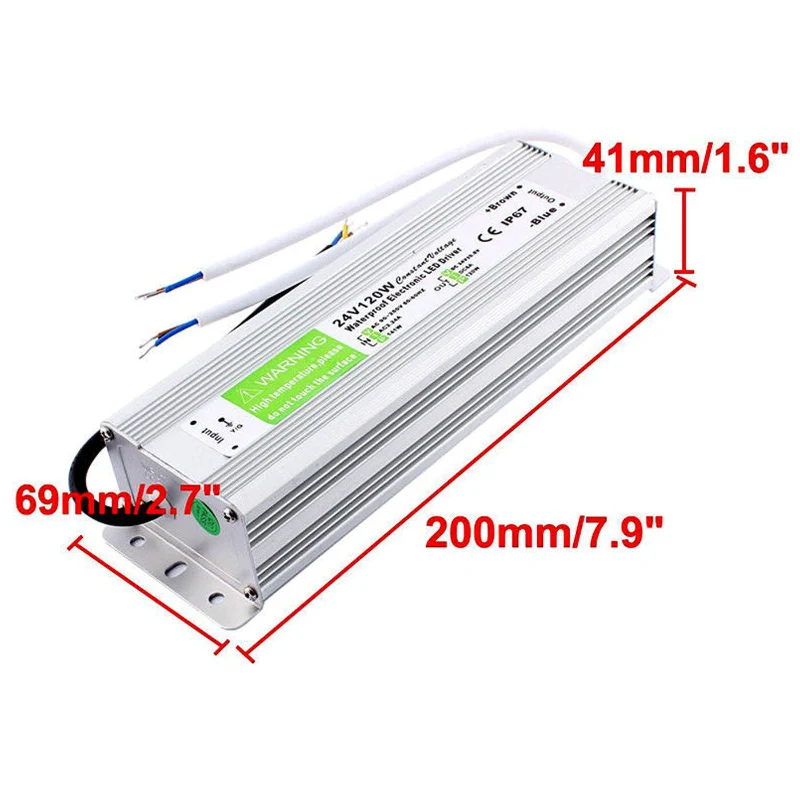 LED trafo 12 volt 10A | 120W | IP67 Wasserdicht netzteil~1092