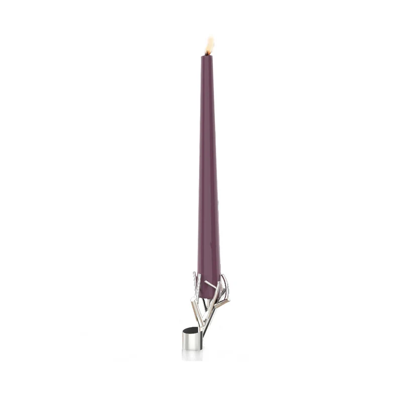 Nickel-Plated Candlestick Holder TREE FIRE by Denis Santachiara for Cyrcus Design
