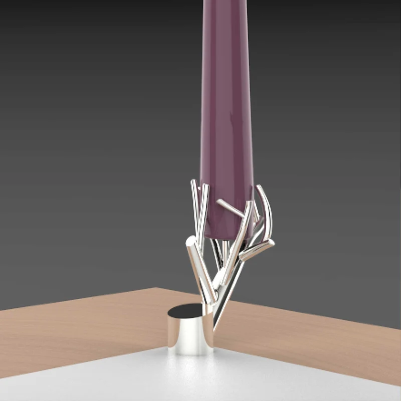 Nickel-Plated Candlestick Holder TREE FIRE by Denis Santachiara for Cyrcus Design