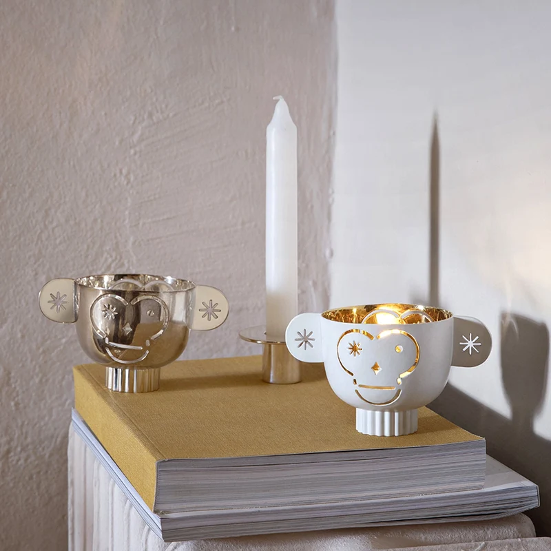 Candle Holders TÊTE-À-TÊTE Set of Four by Aldo Cibic for Paola C