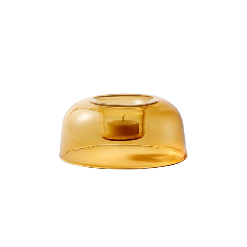 Blown Glass Tealight Holder THE LIGHT Set of Two by Neri & Hu for Paola C