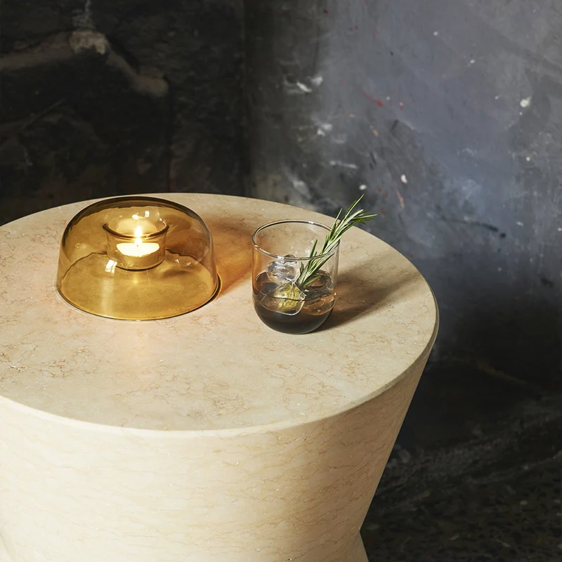 Blown Glass Tealight Holder THE LIGHT Set of Two by Neri & Hu for Paola C