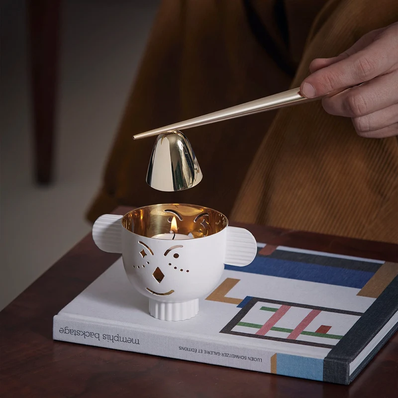 Polished Brass Candle Snuffer ELIA by Jaime Hayon for Paola C